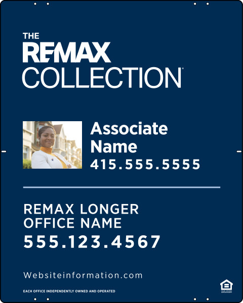 Collection Associate Name W/ Photo Sign Panel, 30"H X 24"W, Steel