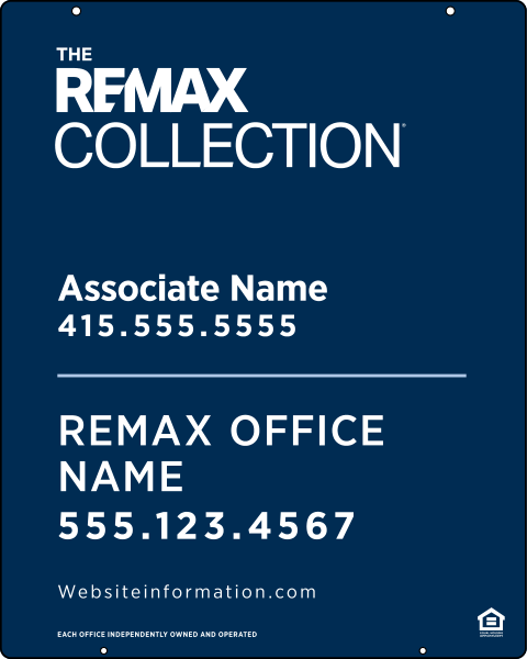 Collection Associate Name Hanging Sign Panel,  30"H X 24"W, Steel