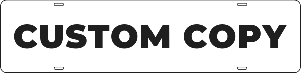 Custom Sign Rider, 6"H X 24"W, 3mm Aluminum Composite
