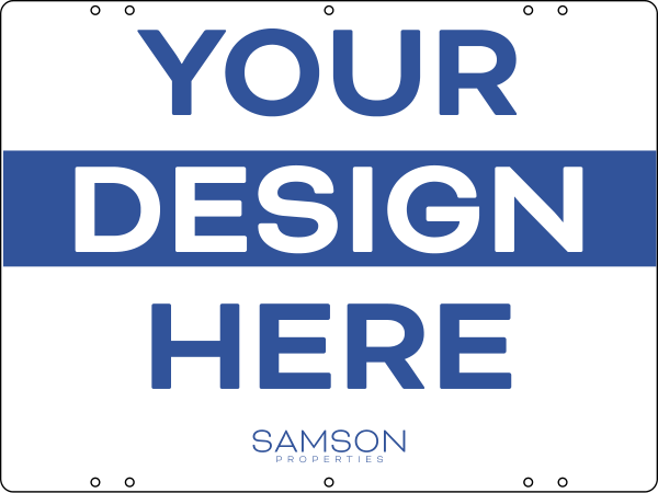 Samson Properties Your Design Here Sign Panel, 18"h x 24"w, 24 gauge steel