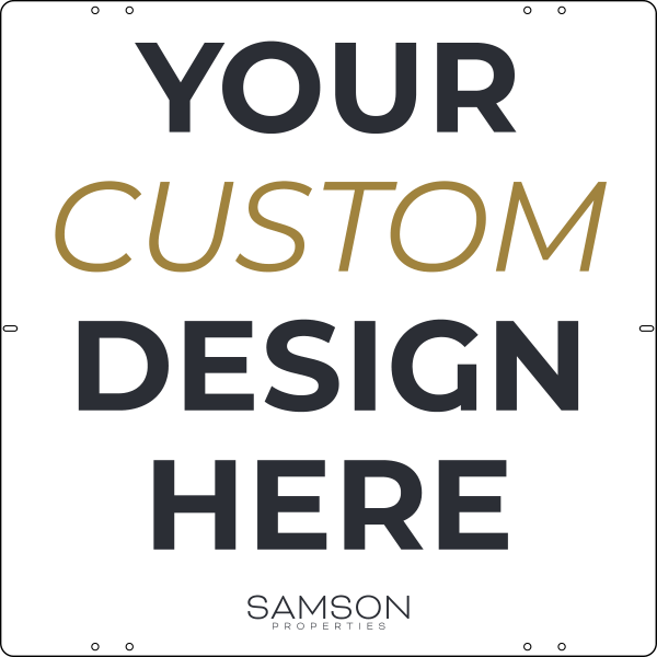 Samson Properties Your Design Here Sign Panel, 24"h x 24"w, 24 gauge steel