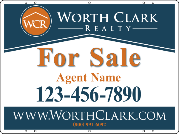 Reflective Agent Sign Panel, 18"H X 24"W, Steel