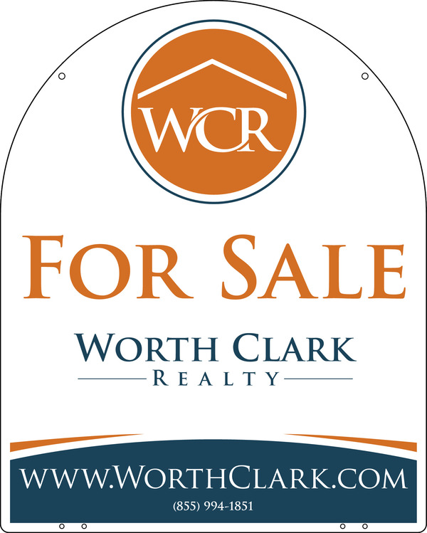 Arc Top Hanging Office Sign Panel, 30"H X 24"W, Steel