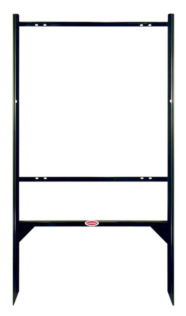 Angle Iron Frame with One Rider Insert, 24h x 24w, Black
