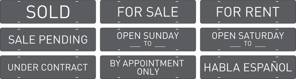 Ranch and Resort Message Sign Rider, 24 GA Steel 6h x 24w