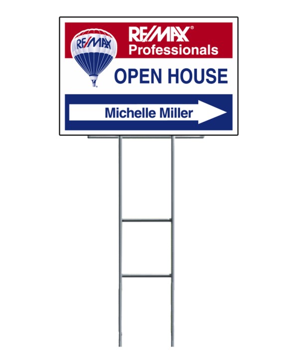 RE/MAX Real Estate Open House H-Frame And Sign Panel Unit, 4mm ...