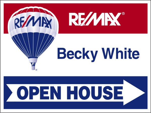 RE/MAX Real Estate Open House Sign Panel, 4mm Corrugated Plastic 18