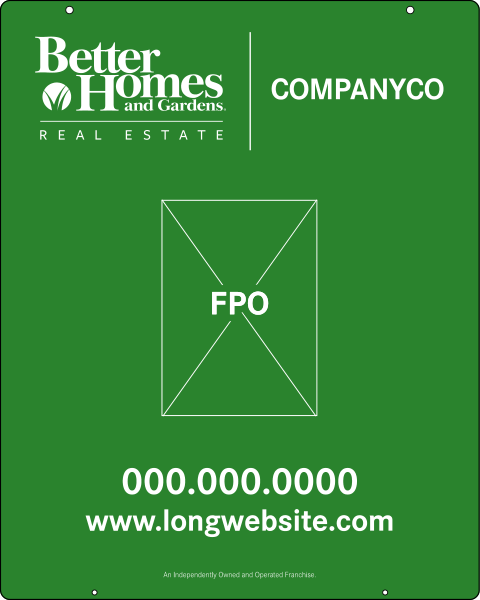 Hanging Sign Panel, 30h x 24w, 3mm Aluminum Composite