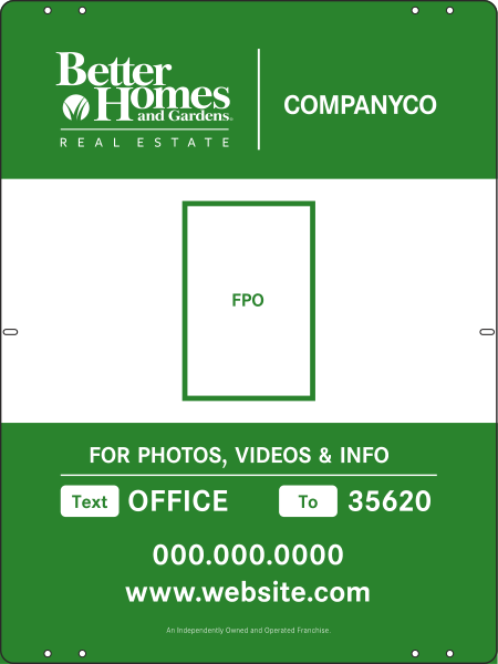 For Photos & Info  W Logo Sign Panel, 24h x 18w, Steel