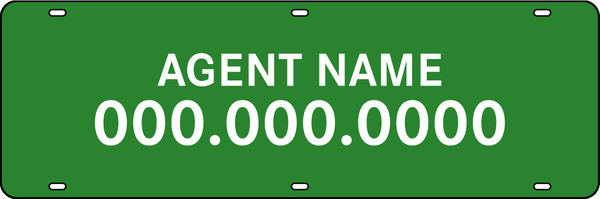 Name Sign Rider, 24 GA Steel 6h x 18w