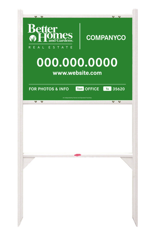 Angle Iron Frame and For Photos & Info Sign Panel Unit, 18h x 24w, Steel