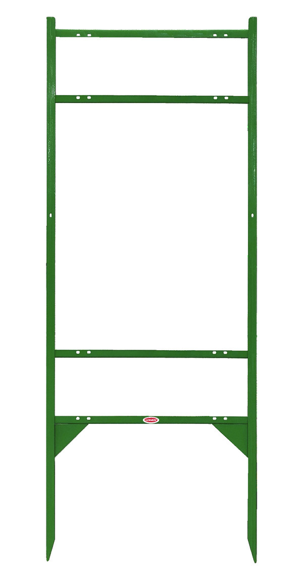 Angle Iron Sign Frame with Two Rider Inserts, 24h x 18w, Green