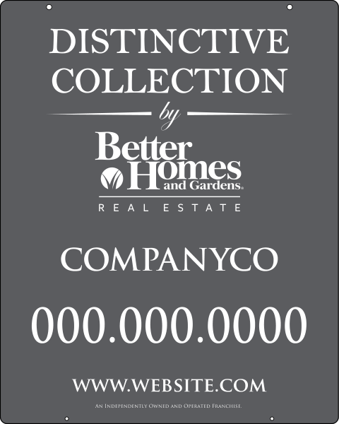 Distinctive Collection hanging sign panel with grommets, 24 GA steel 30h x 24w