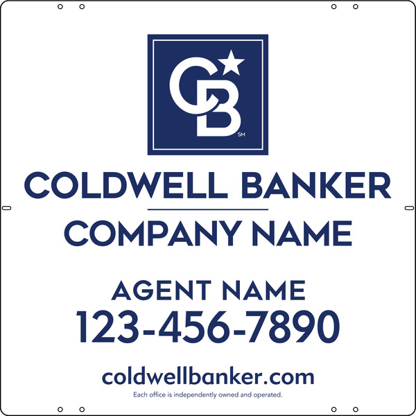 Agent Sign Panel, 24h x 24w, .040 Aluminum