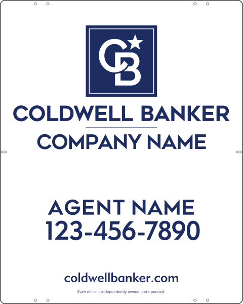 Agent Sign Panel, 30h x 24w, 3MM Aluminum Composite