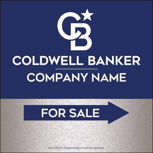 Directional Office For Sale Sign Panel, 24h x 24w, 4mm Corrugated