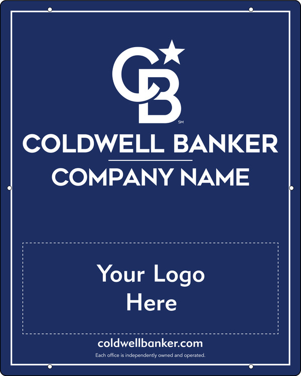 Agent Logo Hanging Sign Panel, 30h x 24, .063 Aluminum