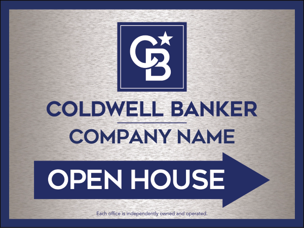 Directional Office Open House Sign Panel, 18h x 24w, 4mm Corrugated