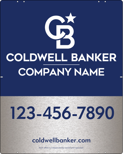 Office Sign Panel, 30h x 24w, 3MM Brushed Aluminum Composite