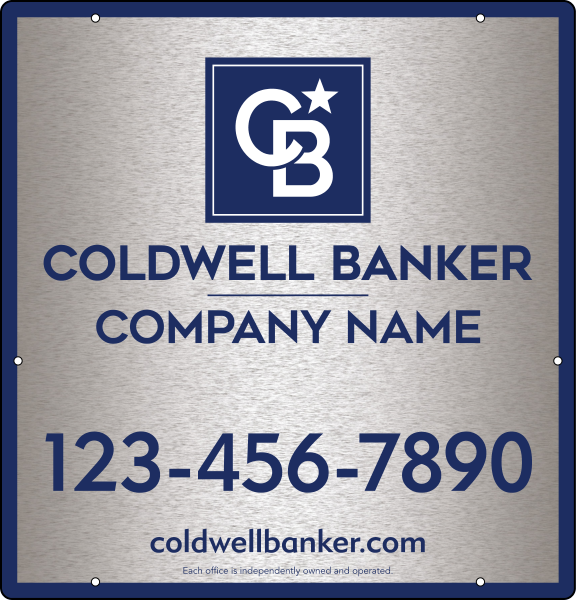 Office Hanging Sign Panel, 25h x 24w, 3MM Brushed Aluminum Composite