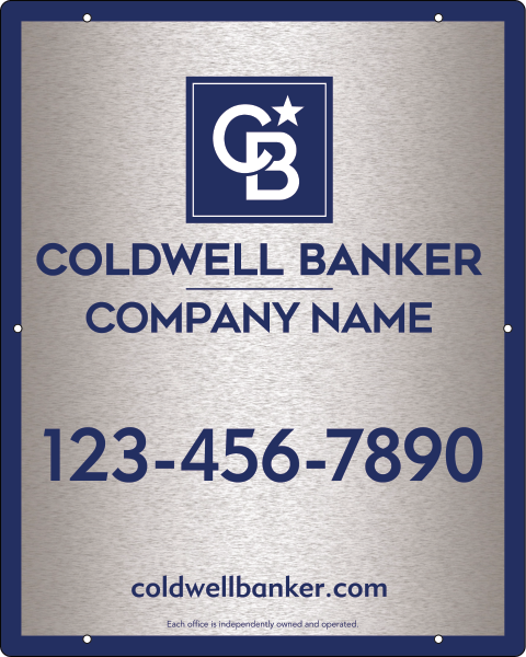 Office Hanging Sign Panel, 30h x 24w, 3MM Brushed Aluminum Composite