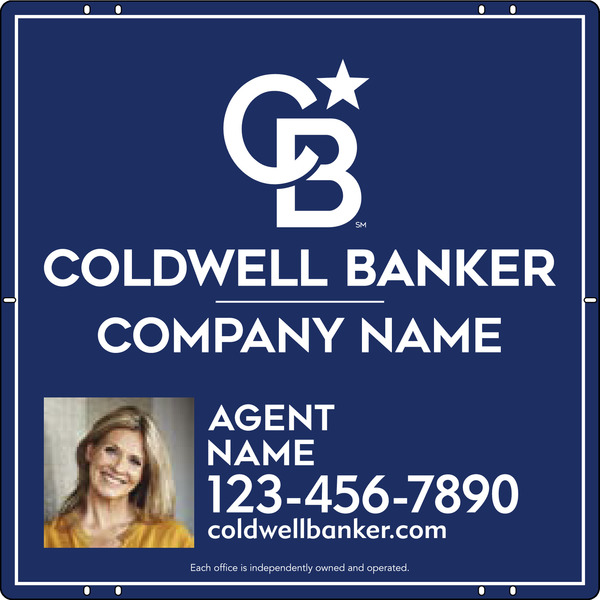 Agent Photo Sign Panel, 24h x 24w, Poly