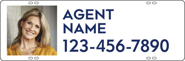 Agent Photo Sign Rider, 8h x 24w, Steel