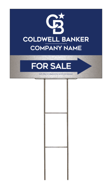 Wire H-Stake and Office For Sale Sign Panel Unit, 18h x 24w, 4mm Corrugated