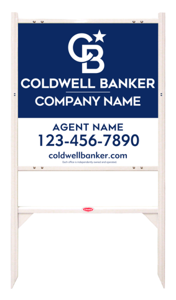 Angle Iron Frame and Agent Sign Panel Unit, 24h x 24w, 3MM Aluminum Composite