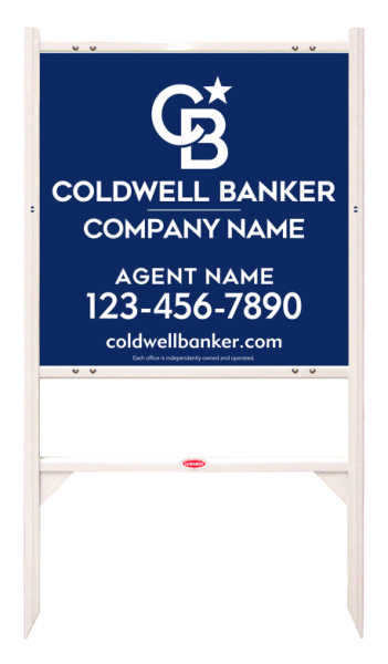 Angle Iron Frame and Agent Sign Panel Unit, 24h x 24w, Steel