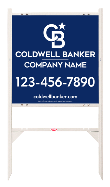 Angle Iron Frame w 2 Rider Inserts and Office Sign Panel Unit, 24h x 24w, 3MM Aluminum Composite