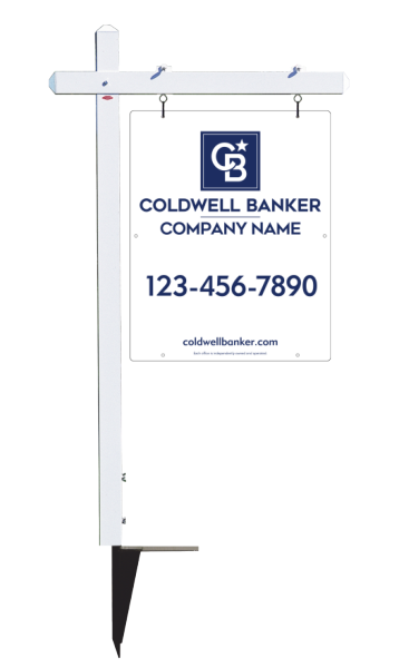 Sign Post and Office Sign Panel Unit, 30h x 24w, 3MM Aluminum Composite