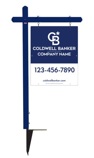 Sign Post and Office Sign Panel Unit, 30h x 24w, 3MM Aluminum Composite