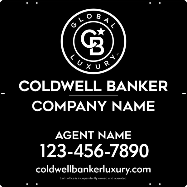 Agent Sign Panel, 24h x 24w, 3MM Aluminum Composite