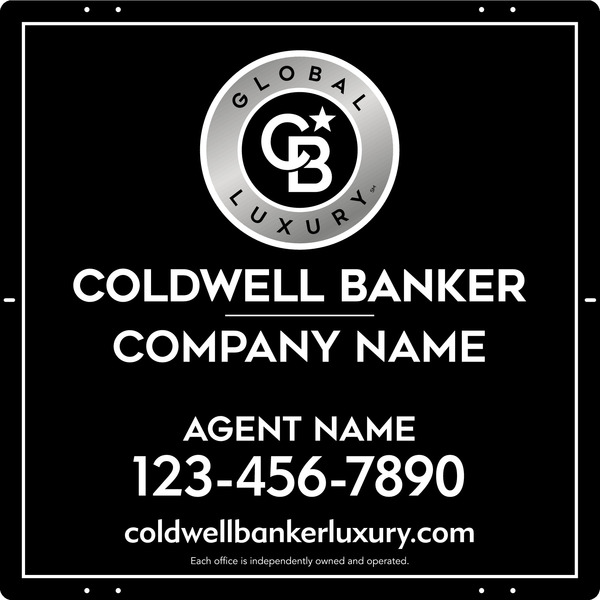 Agent Sign Panel, 24h x 24w, 3MM Aluminum Composite