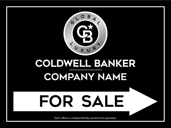 Directional Office For Sale Sign Panel, 18h x 24w, 4mm Corrugated