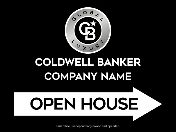 Directional Office Open House Sign Panel, 18h x 24w, 4mm Corrugated