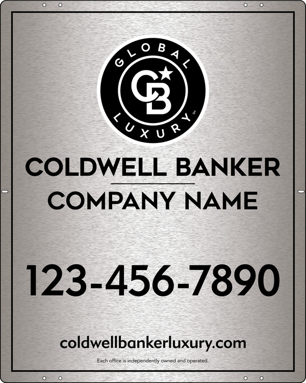 Office Sign Panel, 30h x 24w, 3MM Brushed Aluminum Composite