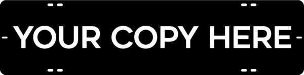 Custom Sign Rider, 6h x 24w, Steel