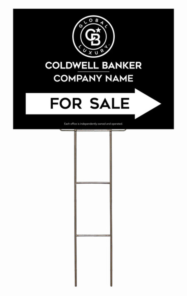 Wire H-Stake and Office For Sale Sign Panel Unit, 18h x 24w, 4mm Corrugated