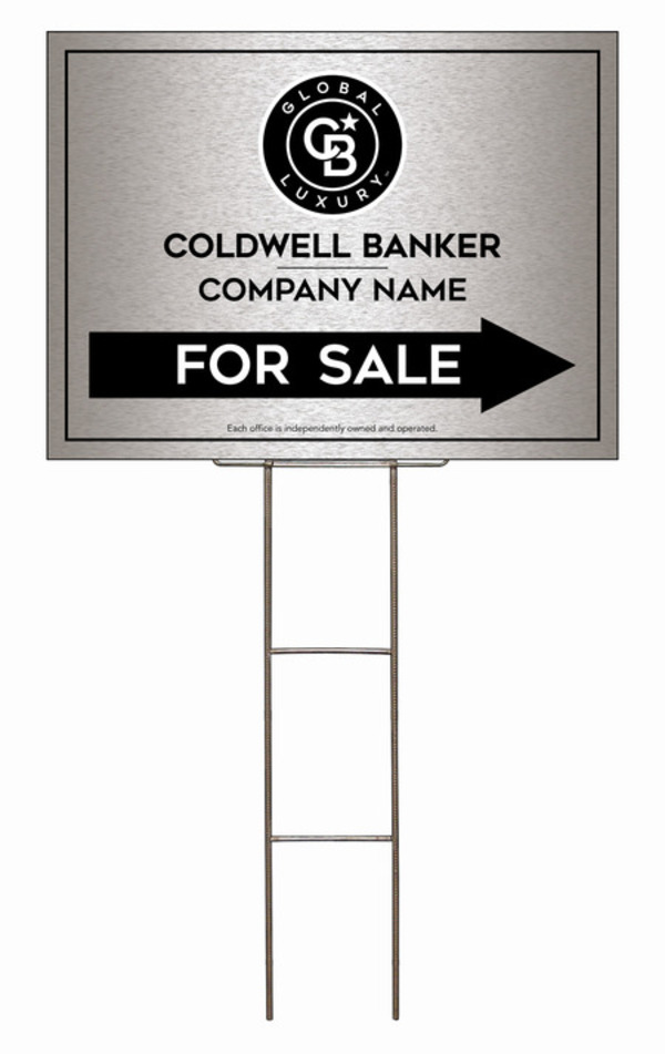 Wire H-Stake and Office For Sale Sign Panel Unit, 18h x 24w, 4mm Corrugated