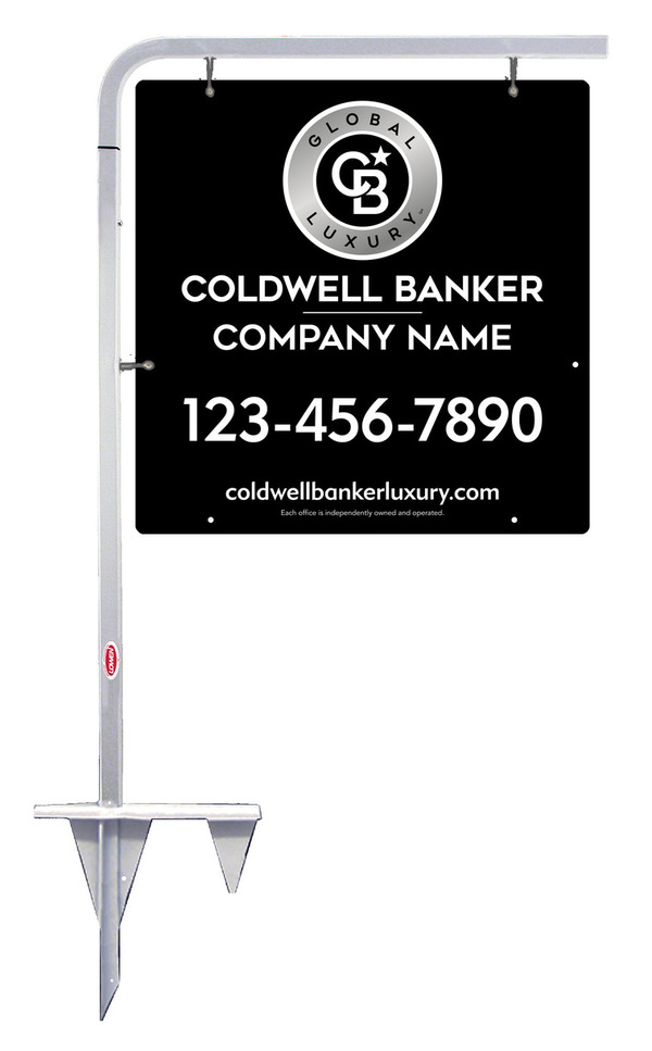 Tubular Stake and Office Sign Panel Unit, 24h x 24w, 3MM Aluminum Composite