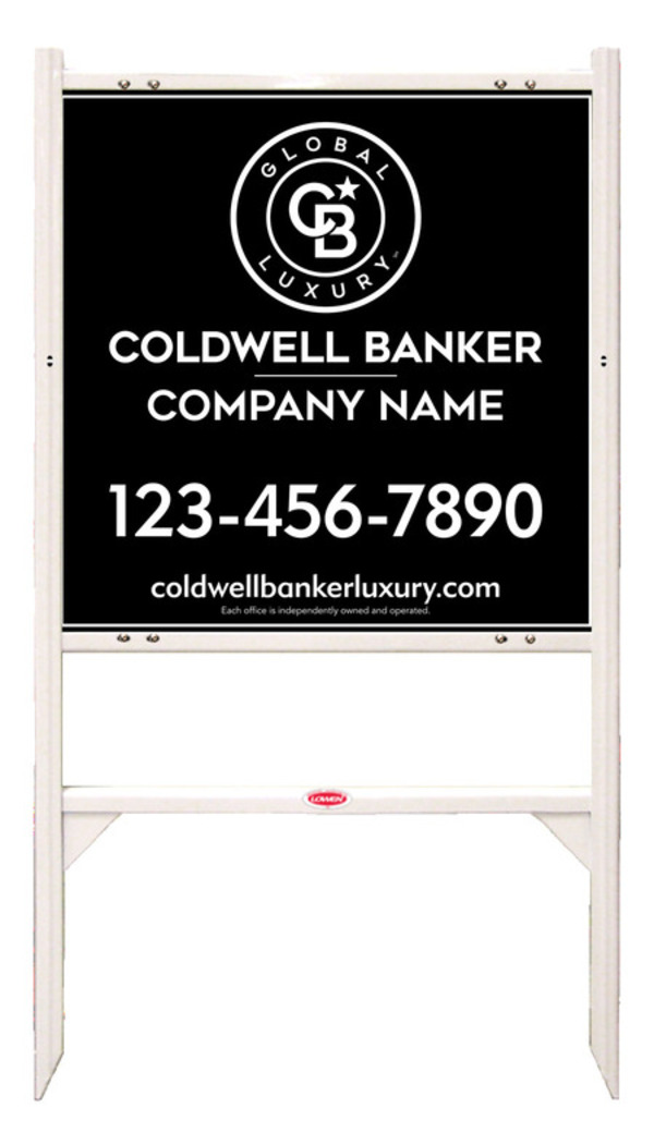 Angle Iron Frame and Reflective Office Sign Panel Unit, 24h x 24w, 3MM Aluminum Composite