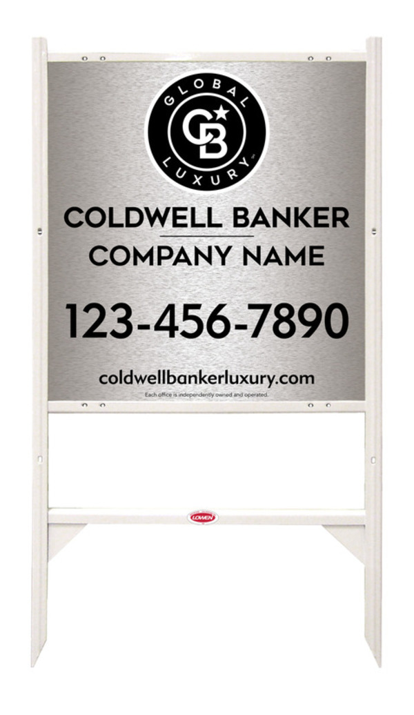 Angle Iron Frame and Office Sign Panel Unit, 25h x 24w, Brushed Aluminum Composite