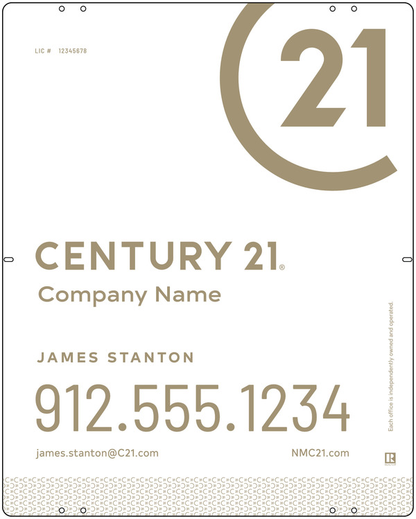 Steel Yard Sign Panel 30x24 DF - Century 21 | Lowen Sign