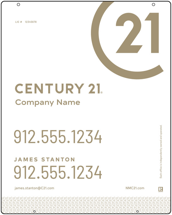 Reflective Hanging Sign Panel, 30h x 24w, Steel