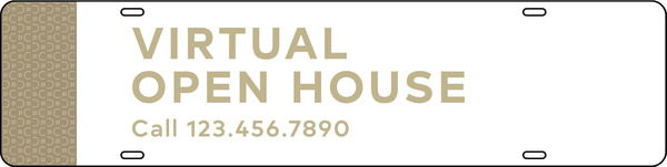 Steel Virtual Open House Call Standard Rider 6x24 - Century 21 | Lowen Sign