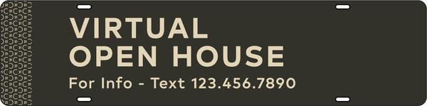 Steel Virtual Open House Text Info Rider 6x24 - Century 21 | Lowen Sign