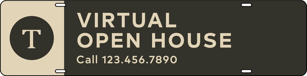 Steel Virtual Open House Logo Call Rider 6x24 - Century 21 | Lowen Sign