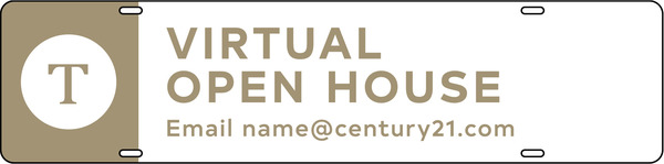 Steel Logo Virtual Open House Email Rider 6x24 - Century 21 | Lowen Sign